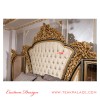 Tempat Tidur Mewah Ukiran warna Emas Seri Baroque Tempat Tidur Mewah Ukiran warna Emas Seri Baroque