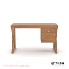 Meja Kantor 1/2 Biro Minimalis Modern Kayu Jati Seri Banda Meja Kantor 1/2 Biro Minimalis Modern Kayu Jati Seri Banda