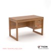 Meja Kantor 1/2 Biro Minimalis Modern Kayu Jati Seri Omoda Meja Kantor 1/2 Biro Minimalis Modern Kayu Jati Seri Omoda