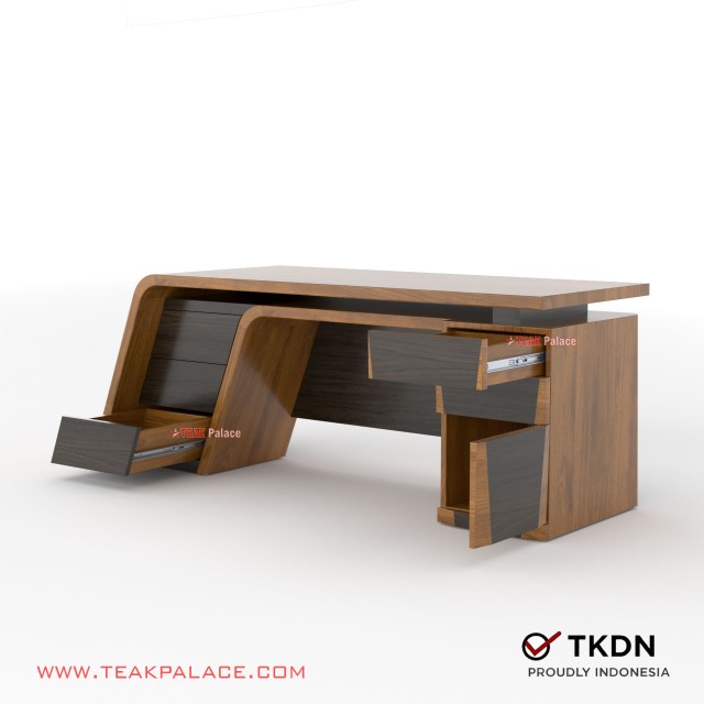 Meja Direktur Modern Minimalis Mewah TKDN Jati VIXI Meja Direktur Modern Minimalis Mewah TKDN Jati VIXI