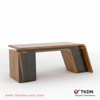Meja Kantor Mewah Modern Minimalis Jati VIXI