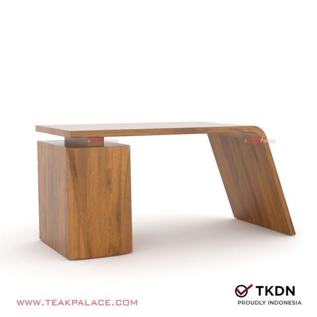 Meja Kantor Modern Minimalis Kayu Jati TKDN VIXI 160 Meja Kantor Modern Minimalis Kayu Jati TKDN VIXI 160