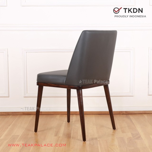 Kursi Makan Modern Cellini Cafe Resto TKDN Dark Grey Kursi Makan Modern Cellini Cafe Resto TKDN Dark Grey