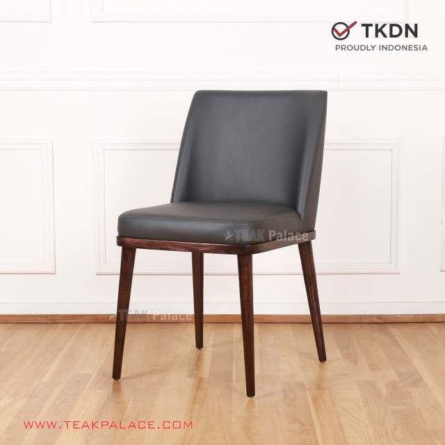 Kursi Makan Modern Cellini Cafe Resto TKDN Dark Grey Kursi Makan Modern Cellini Cafe Resto TKDN Dark Grey