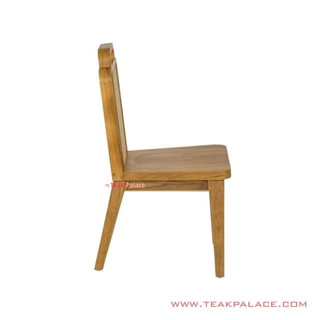 Kursi Makan Anyaman Rotan Golden Teak Minimalis Seri Deco