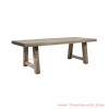 Meja Makan Kayu Jati Solid Minimalis White Wash Rustic Seri Felix Meja Makan Kayu Jati Solid Minimalis White Wash Rustic Seri Felix