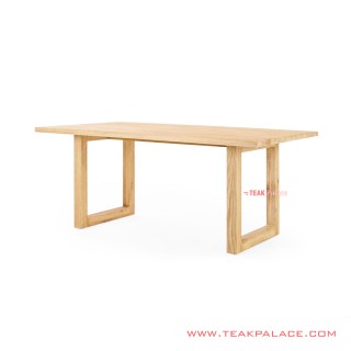 Meja Makan White Wash Minimalis Seri Melani