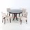 Set Kursi Meja makan Jati Seri Mona 4 Seater