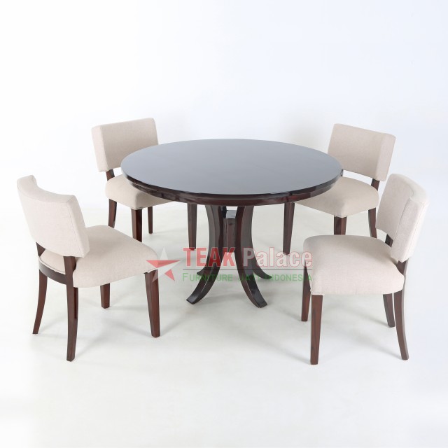 Set Kursi Meja makan Jati Seri Mona 4 Seater Set Kursi Meja makan Jati Seri Mona 4 Seater