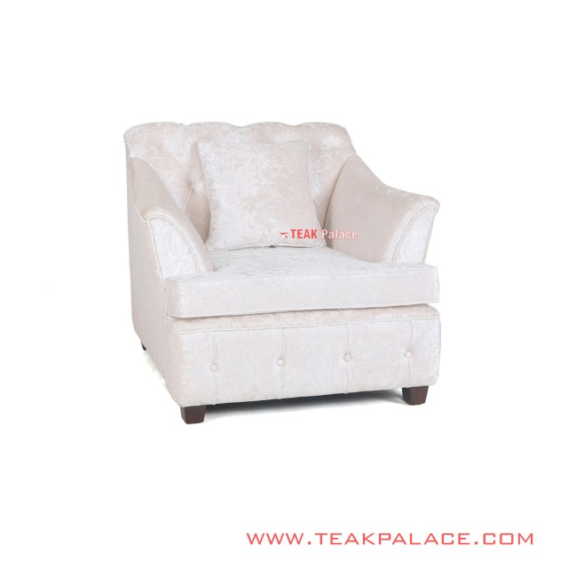 Sofa Modern Single Putih Seri Musi Sofa Modern Single Putih Seri Musi
