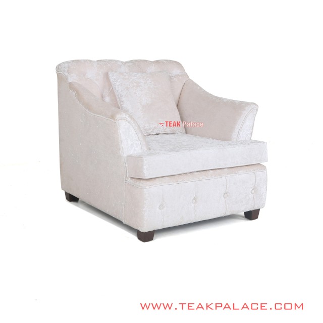 Sofa Modern Single Putih Seri Musi Sofa Modern Single Putih Seri Musi