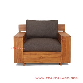 Sofa Single Minimalis Jati Sunda