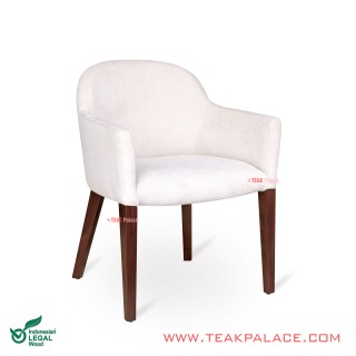 Kursi Minimalis Armchair Kayu Jati Modern Seri Gossip