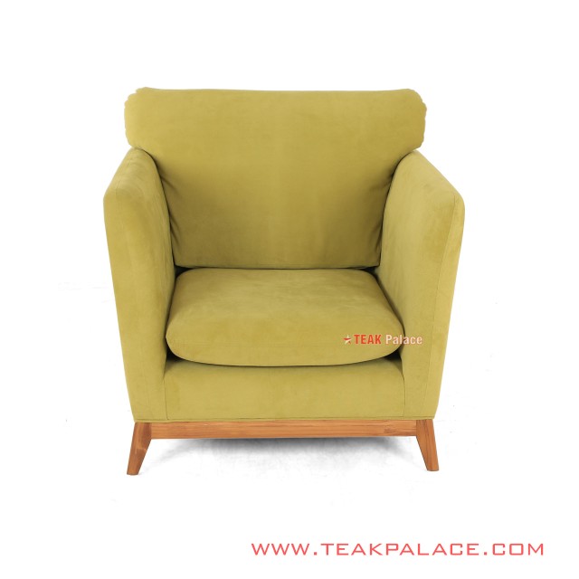 Armchair Sofa Natural Gloss Hijau Muda Seri Muara Armchair Sofa Natural Gloss Hijau Muda Seri Muara