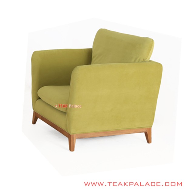 Armchair Sofa Natural Gloss Hijau Muda Seri Muara Armchair Sofa Natural Gloss Hijau Muda Seri Muara