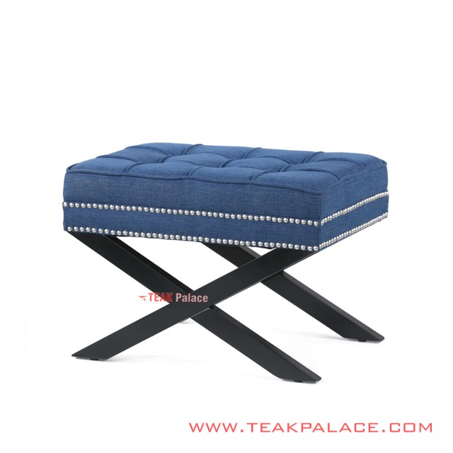Andriana Stool Jati Minimalis Rivoli Denim Andriana Stool Jati Minimalis Rivoli Denim