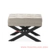 Stool Hitam Jati Minimalis Andriana Cream