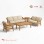 Sofa Ruang Tamu Elegan Minimalis Seri Benoa 321 - Kayu Jati Solid