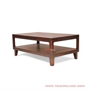 Meja Tamu Modern Minimalis Jati Black Walnut Seri Gabriel