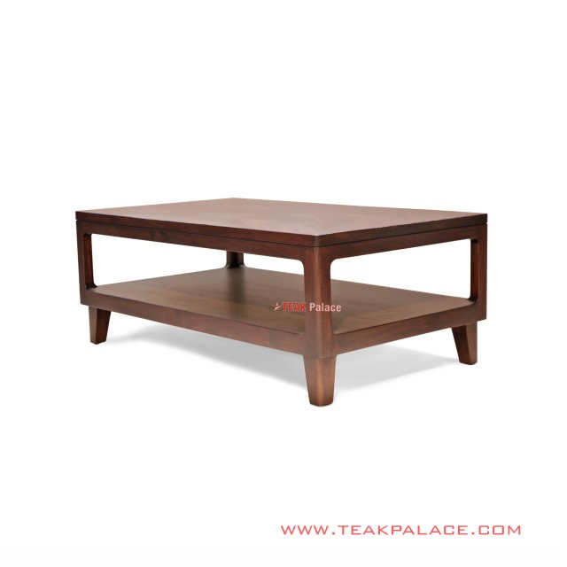 Meja Tamu Modern Minimalis Jati Black Walnut Seri Gabriel Meja Tamu Modern Minimalis Jati Black Walnut Seri Gabriel