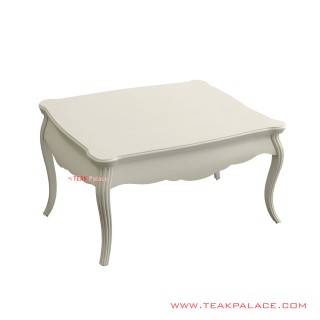 Meja Tamu Jati Minimalis Maulin White Meja Tamu Jati Minimalis Maulin White