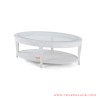 Coffe Table Ovale Duco Putih Minimalis Coffe Table Ovale Duco Putih Minimalis