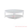 Coffe Table Ovale Duco Putih Minimalis Coffe Table Ovale Duco Putih Minimalis