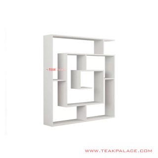 Rak Pajangan Spiral Duco Putih Minimalis