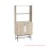 Rak Pajangan White Wash Rustic Ivina Kaki Besi Minimalis With Marmer