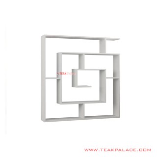 Rak Pajangan Spiral Duco Putih Minimalis