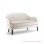 Sofa Tamu 2 Dudukan Putih Seri Kevin
