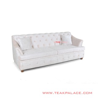 Sofa 3 Dudukan Minimalis Warna Putih Seri Musi