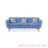 Sofa Dina Biru 3 Seater
