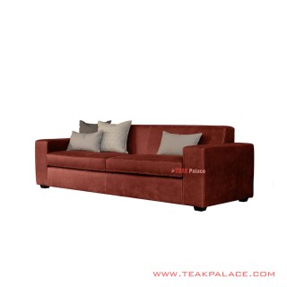 Sofa Davina Jati 3 Seater Mewah Red Minimalis Oscar Sofa Davina Jati 3 Seater Mewah Red Minimalis Oscar