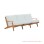 Sofa Tunggu Hamburg White Minimalis 3 Dudukan Natural