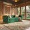 Sofa Chester 3 Dudukan Minimalis Modern Mewah - Beludru Hijau Premium & Rangka Kayu Jati