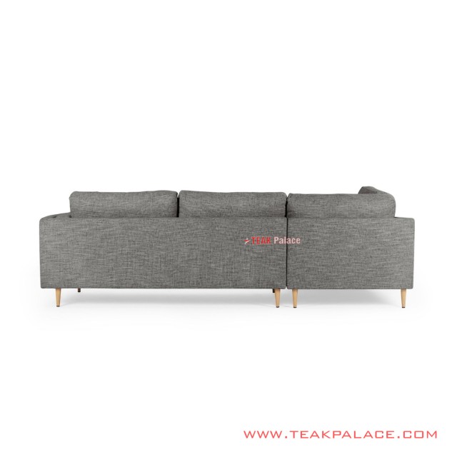 Sofa Sudut Ayudia Jati Natural Revina Grey Sofa Sudut Ayudia Jati Natural Revina Grey