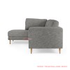 Sofa Sudut Ayudia Jati Natural Revina Grey Sofa Sudut Ayudia Jati Natural Revina Grey