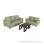 Set Kursi Tamu Green  Black Walnut Seri Malang