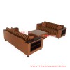 Sofa Jati Minimalis Modern Black Walnut Seri Garis Sofa Jati Minimalis Modern Black Walnut Seri Garis
