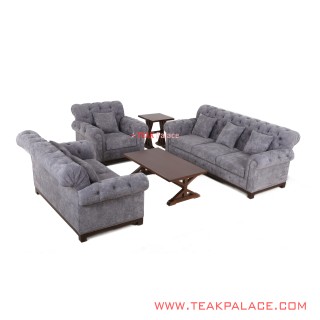 Kursi Sofa Set 321 Meja Tamu dan Meja Sudut Seri Robinson