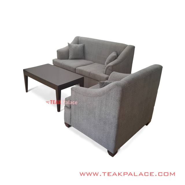 Set Sofa Ruang Tamu Seri Musi 21 Grey Meja Jati Black Walnut Set Sofa Ruang Tamu Seri Musi 21 Grey Meja Jati Black Walnut