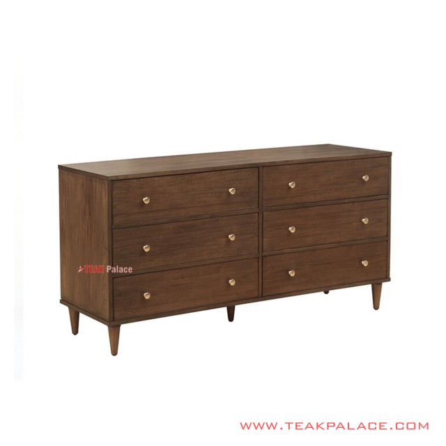 Buffet Laci Minimalis Jati Salak Brown Seri Liverpool