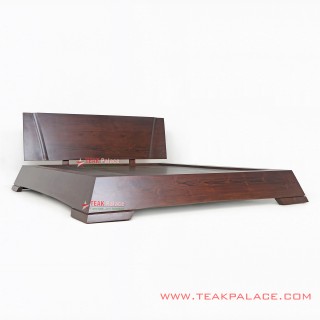 Tempat Tidur Minimalis Kayu Jati XEON