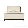 Tempat Tidur Kayu Seri Inako Black Walnut Sandaran Jok Kancing Tempat Tidur Kayu Seri Inako Black Walnut Sandaran Jok Kancing