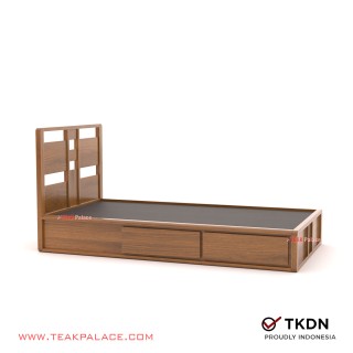 Dipan Laci Kayu Minimalis TKDN Omaha 100x200