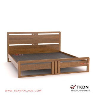 Tempat Tidur King Size Minimalis Jati Devina 180x200 Tempat Tidur King Size Minimalis Jati Devina 180x200