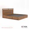 Tempat Tidur Minimalis 4 Laci King Size Ernest Kayu Jati 180 Tempat Tidur Minimalis 4 Laci King Size Ernest Kayu Jati 180