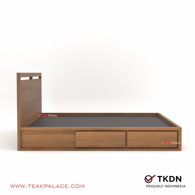 Tempat Tidur Minimalis 4 Laci King Size Ernest Kayu Jati 180 Tempat Tidur Minimalis 4 Laci King Size Ernest Kayu Jati 180