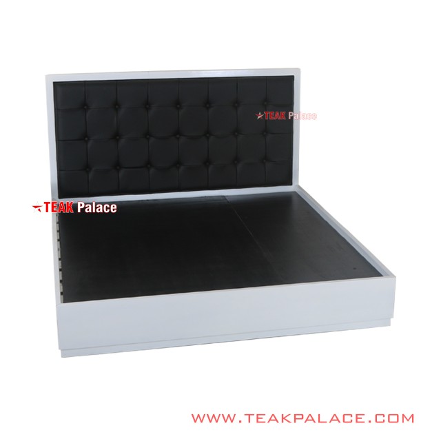 Tempat Tidur Kayu Jati Minimalis Duco Putih Hitam Seri Vista Tempat Tidur Kayu Jati Minimalis Duco Putih Hitam Seri Vista